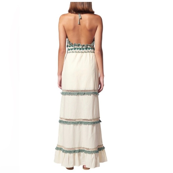 Ayni Crochet Halter Maxi Dress sz L NWT 539$ - Picture 5 of 9